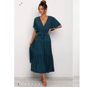 Petal & Pup Barker Dress in Teal - Small